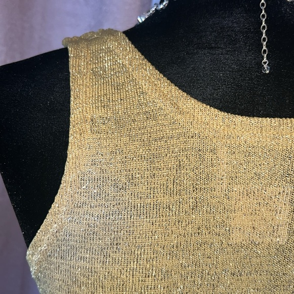 Vintage Authentic A.K.A. Los Angeles Size M Gold Tank - Picture 10 of 13